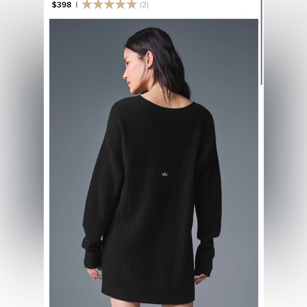 ALO Yoga Women's Cashmere Plush Waffle Dress